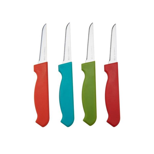 Eat-In Tools 3 in. Plastic & Stainless Steel Paring Knife Set - 4 Piece EA2087681